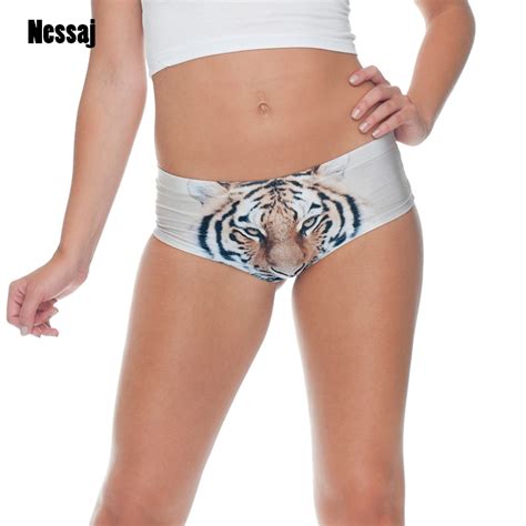 Nessaj Lady Cotton Underwear Girls Breathable Briefs Women Cute Sexy
