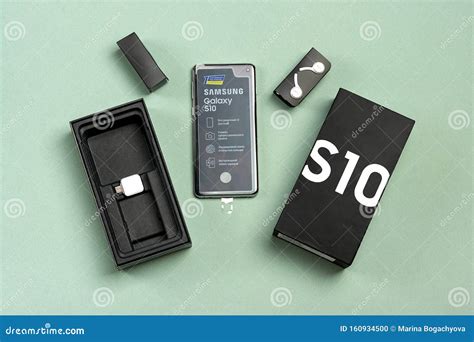 Samsung Galaxy S10 Mobile Phone With The Logo Editorial Image Image