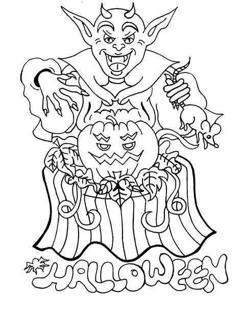Looking for some fun halloween coloring pages for kids? Free Printable Halloween Coloring Pages For Kids