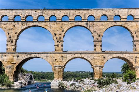 Pont Du Gard The Magnificent Roman Aqueduct In The South Of France