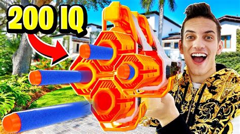 Der nerf fortnite ts blaster hat dasselbe design wie der blaster im beliebten fortnite videospiel und dasselbe aussehen und dieselben farben wie im spiel. 10 IQ NERF BLASTER vs 200 IQ NERF FORTNITE GUN CHALLENGE ...