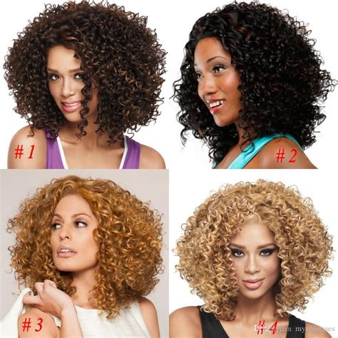 African American Wigs Synthetic Fiber Lace Front Short