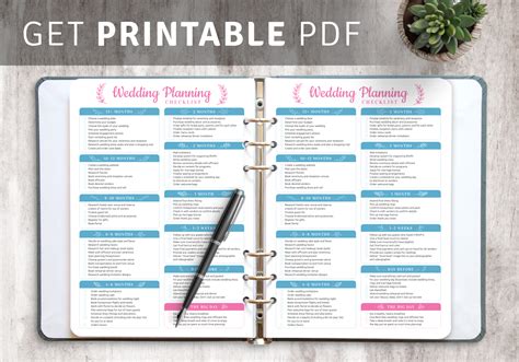Download Printable Wedding Planning Checklist Pdf