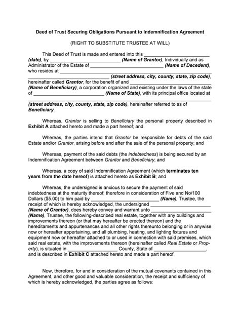 Form Of Deed Of Trust Assignment Of Leases And Rents Fill Out And