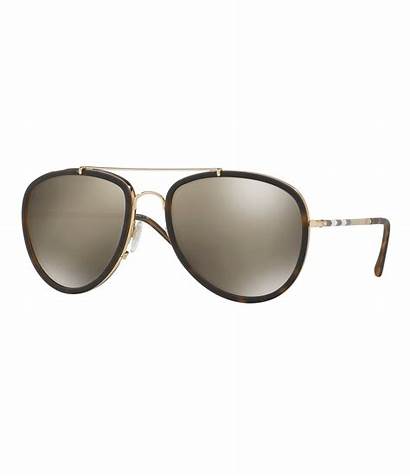 Sunglasses Aviator Burberry Mirrored Gold