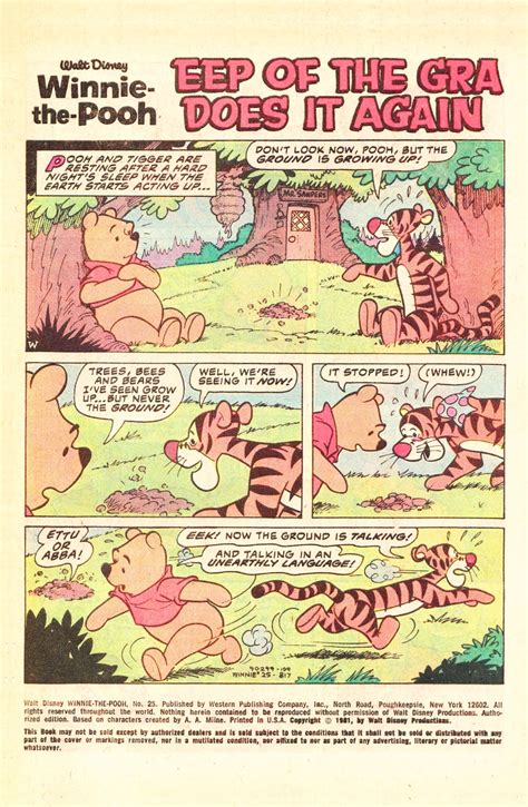read online winnie the pooh comic issue 25