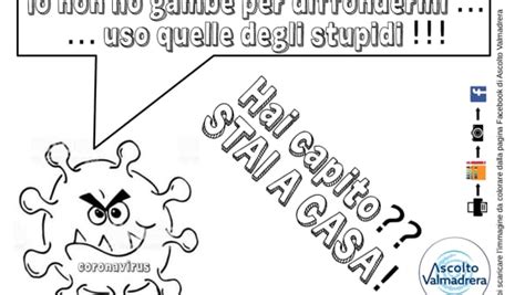 Virus disegno per bambini : Coronavirus, l'iniziativa di Ascolto Valmadrera: un disegno da colorare per sensibilizzare la ...