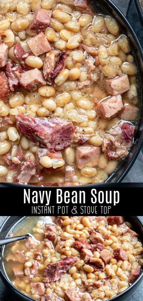 Instant Pot Navy Bean Soup Stove Top Instructions Included Home Made Interest