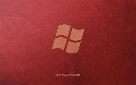 Windows Red Logo 3d Art Os Red Background Windows 3d Logo Windows