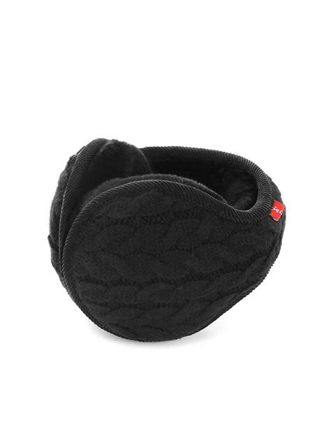 Winter Warm Knit Earmuffs Foldable Adjustable Men Women