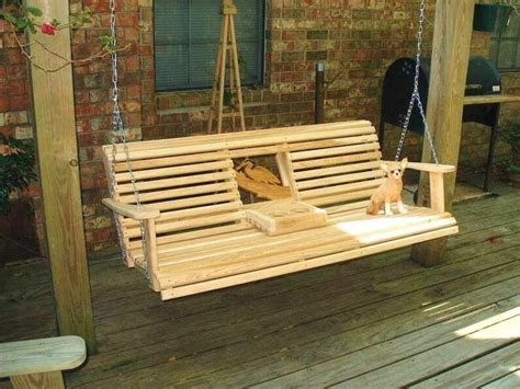 deck swing ideas  porch swing plans cup holder
