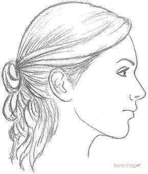 Steps On How To Draw A Female Face Side View In Face