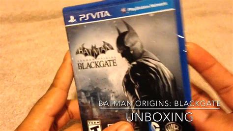 Ps Vita Batman Arkham Origins Blackgate Unboxing Youtube