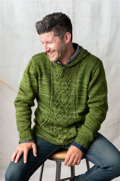 Brilliant Cables Hooded Sweater Knitting Pattern Download Hooded