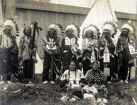 Chief Yellow Hair And Council Of Chippewas From The American Indian