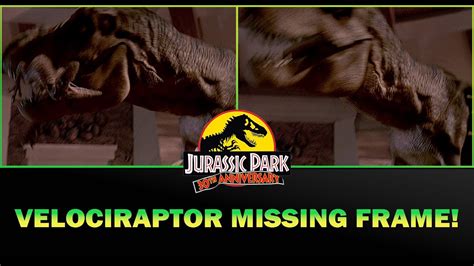 The Velociraptor Missing Frame Jurassic Park 1993 Youtube
