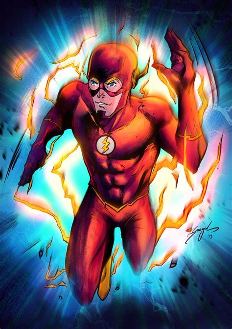Just Did A Flash Fan Art Working Hard To Draw Him In Dc Comics One
