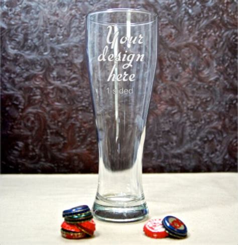Pilsner Beer Glass Custom Glass Etched By Mydaileycreations