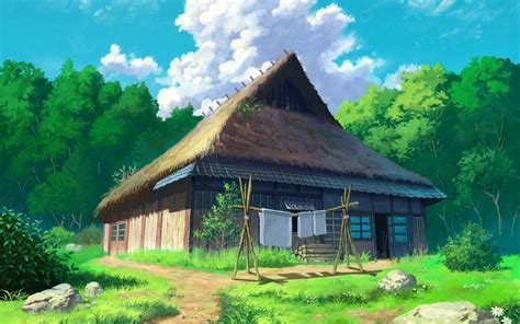 Anime House Wallpapers Top Free Anime House Backgrounds Wallpaperaccess