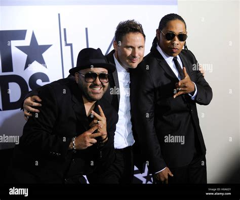 L R Mark Calderon Martin Kember And Kevin K T Thornton Of Color Me Badd Pose In The Press