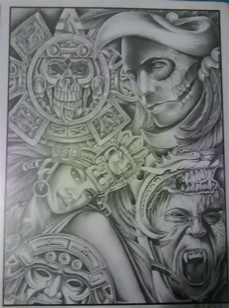 Aztec Cultura Aztec Art Aztec Drawing Aztec Tattoo