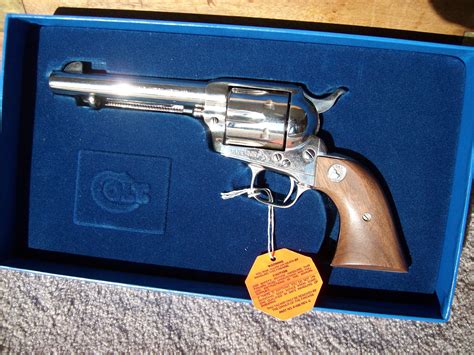 Colt Saa 45lc 5 12 Nickle W Waln For Sale At