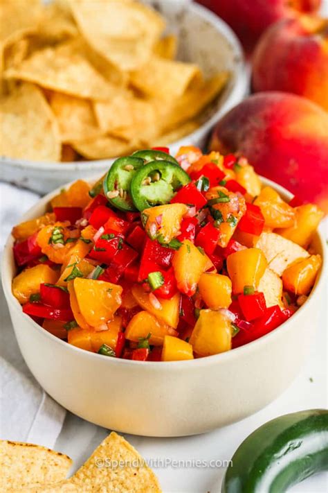 Peach Salsa Spend With Pennies