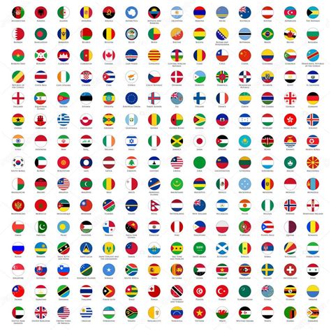 Circle Flags Of The World Stock Vector Image By ©xiver 11985568