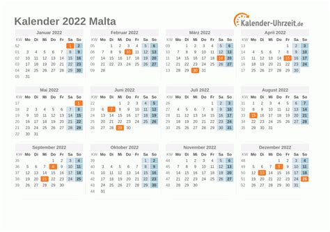 Feiertage 2022 Malta Kalender And Übersicht