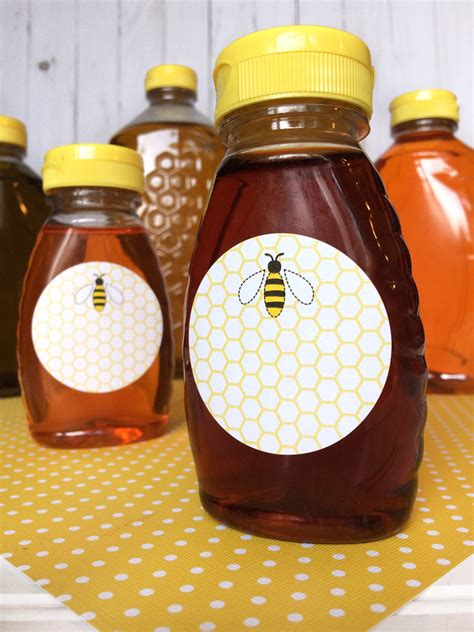 Honey Bee Canning Bottle Labels Mason Jar Stickers For Beekeepers
