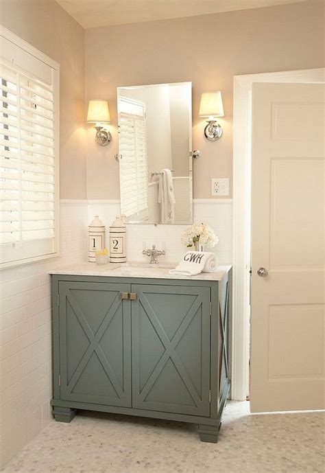46 Incredible Bathroom Cabinet Paint Color Ideas