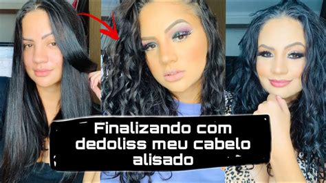 Finalizando Com Dedoliss Meu Cabelo Com Progressiva 😍 Youtube