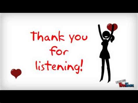 On top of that, you can send all thank you pictures as a greeting card to your family and friends absolutely free and even add a few nice words to your personal ecard. Thank you for listening! - YouTube