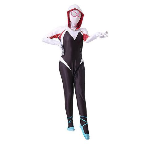 Spider Gwen Stacy Costume Femmes Filles Spiderman Cosplay Jumpsuit