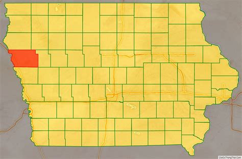 Map Of Woodbury County Iowa