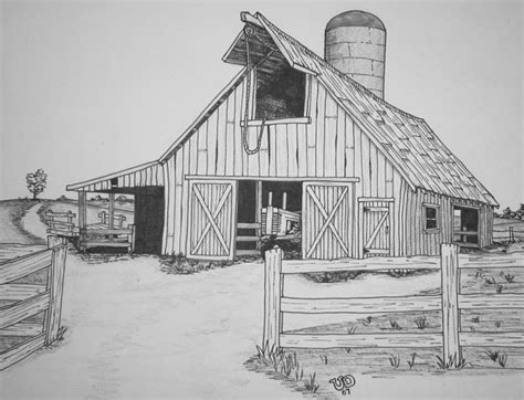Easy Barn Drawing At Explore Collection Of Easy