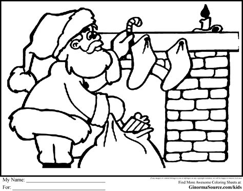 Skier on a snowy slope. Christmas chimneys coloring pages download and print for free