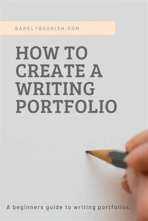 How To Create A Writing Portfolio Barely Bookish