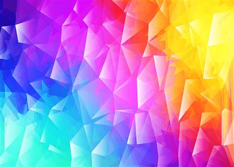 Rainbow Holographic Gradient Abstract Geometric Background Simple