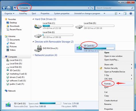 Here you can highlight format. How to Format SD Card on Windows 10/8/7/XP Solved - Driver Easy
