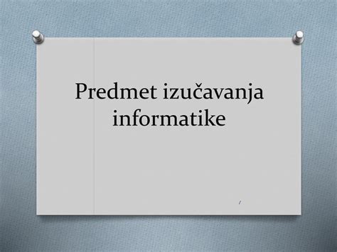 Ppt Predmet Izu Avanja Informatike Powerpoint Presentation Free