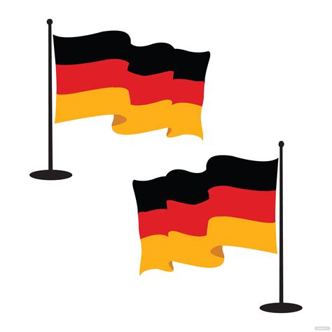 German Flag Waving Vector In Illustrator Svg  Png Eps Download