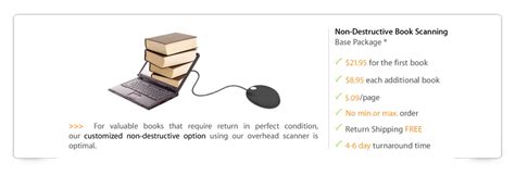 non-destructive book scanning | Book Scanning: Affordable Consumer Book Scanning Services