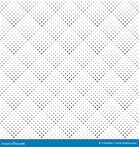 Seamless Monochrome Abstract Diagonal Square Pattern Background Design