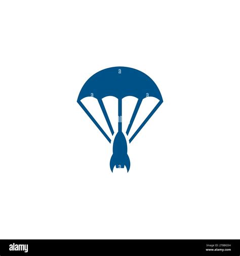 Parachute Rocket Logo Parachute Icon Design Stock Vector Image And Art