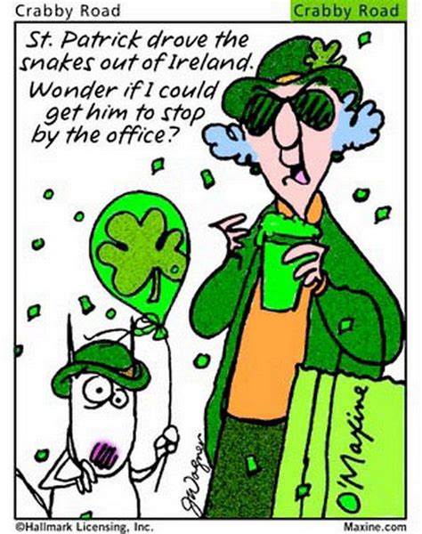 st patrick s day crabby road maxine cartoon irish funny st patricks day jokes st patrick