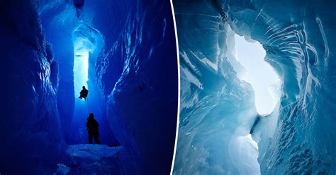 Explorer Snaps Awe Inspiring Photos Inside The Treacherous Ice Caves Of