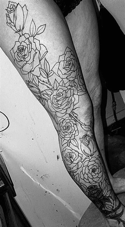 Arm and leg small flower tattoos: 70 Mind Blowing Leg Tattoos