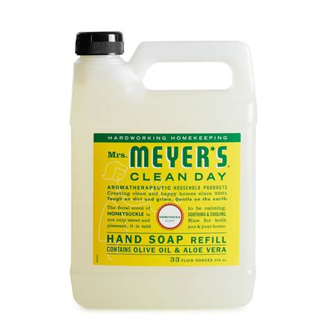 Mrs Meyers Clean Day 33 Fl Oz Honeysuckle Liquid Hand Soap 666708