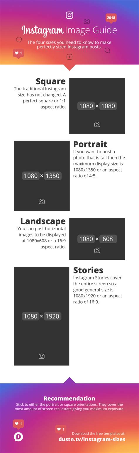What instagram profile picture size should i use? instagram-sizes-infographic - Social Media Handleiding
